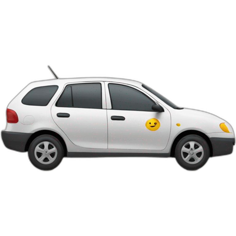 voiture de la poste avec fléche vers a gauche emoji