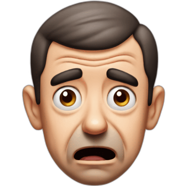 Mr bean crying face emoji