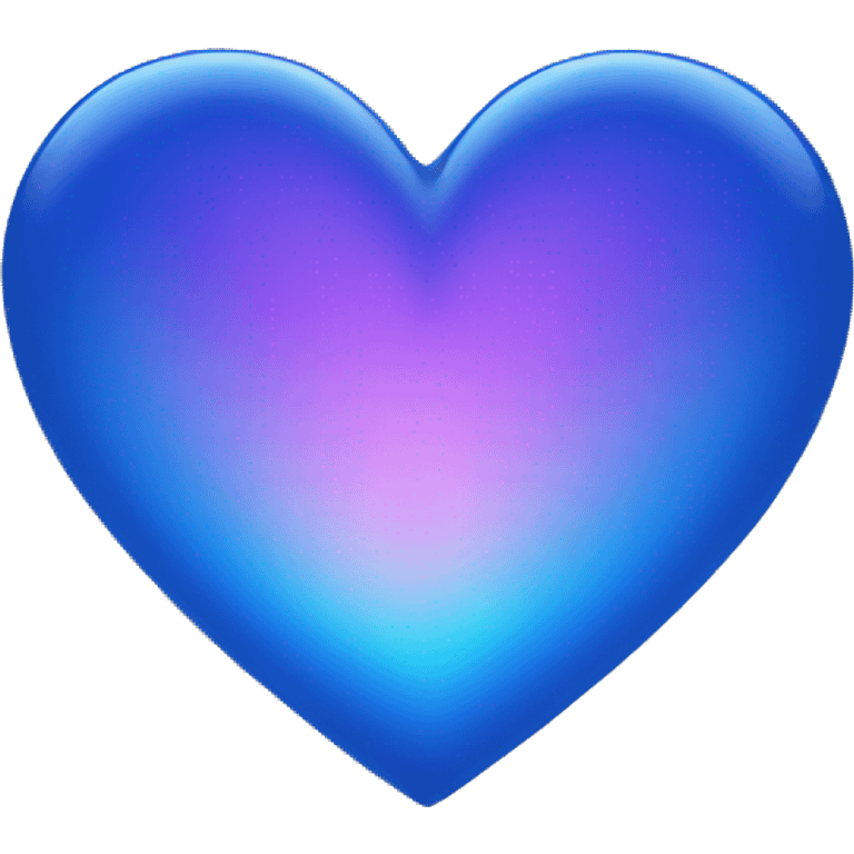 blue shiny heart emoji