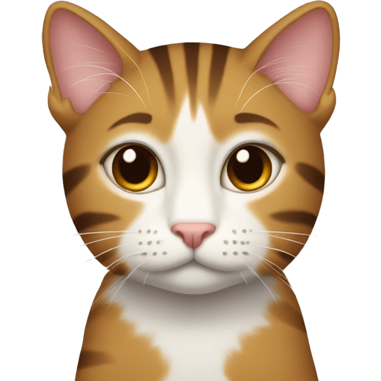 Eine braune gestreifte Katze  emoji