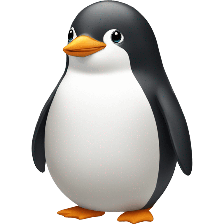 Cute little Chubby Penguin   emoji