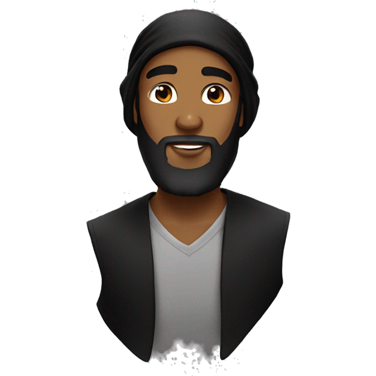 Beard and black durag emoji