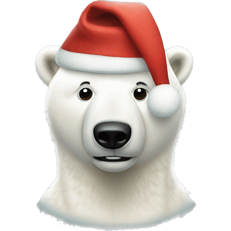 polar bear christmas emoji