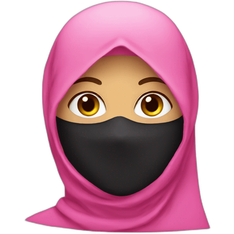 Pink Niqab emoji