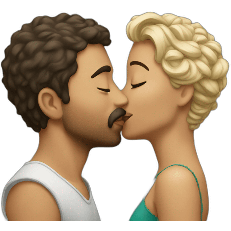 Couple kiss emoji