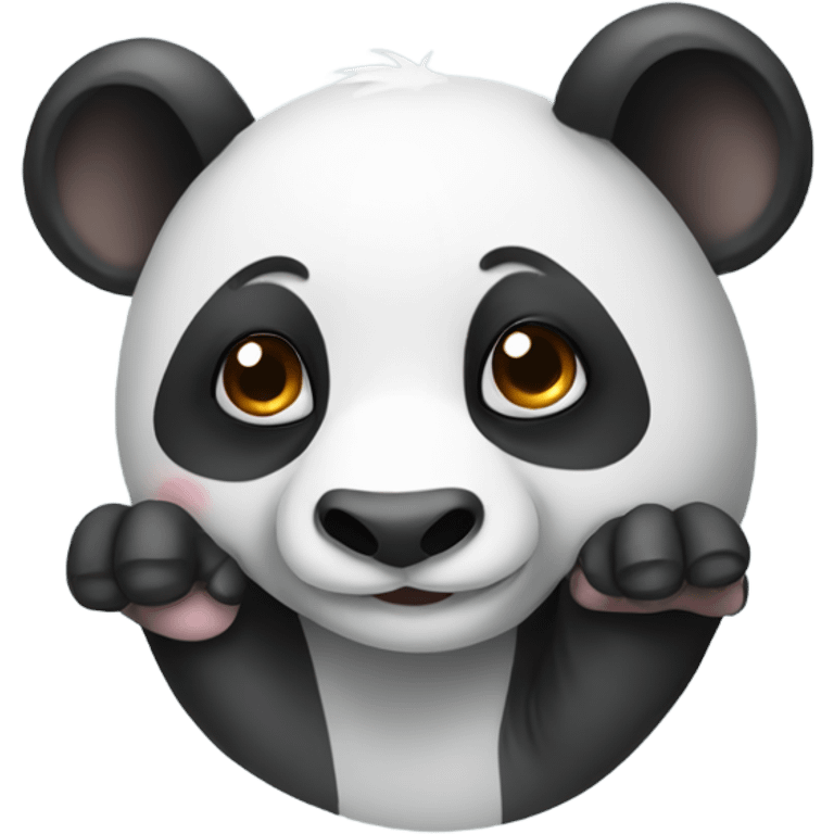 Panda with an elephant trunk emoji