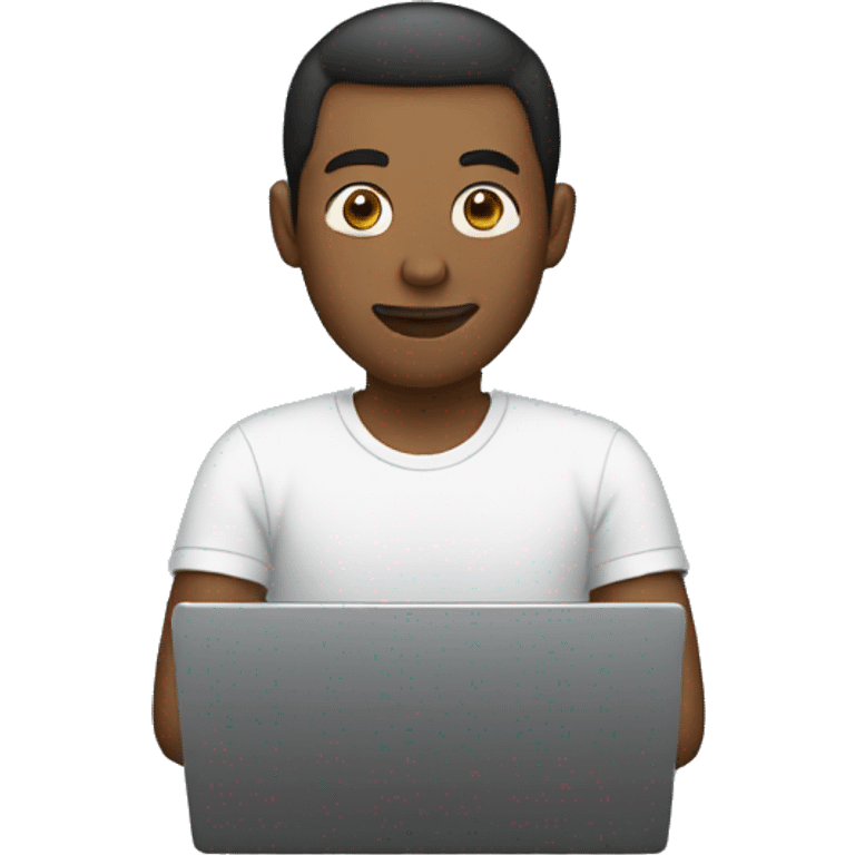 Man in a laptop emoji