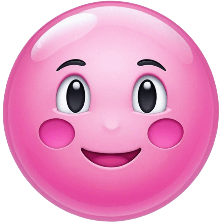 Pink iOS emoji bubble emoji