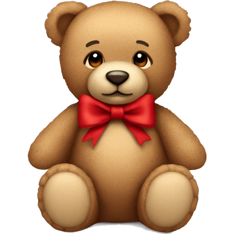 teddy bear with red bow  emoji