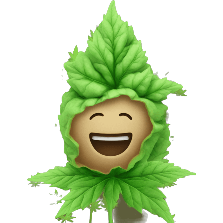 Weed nug with baby face  emoji