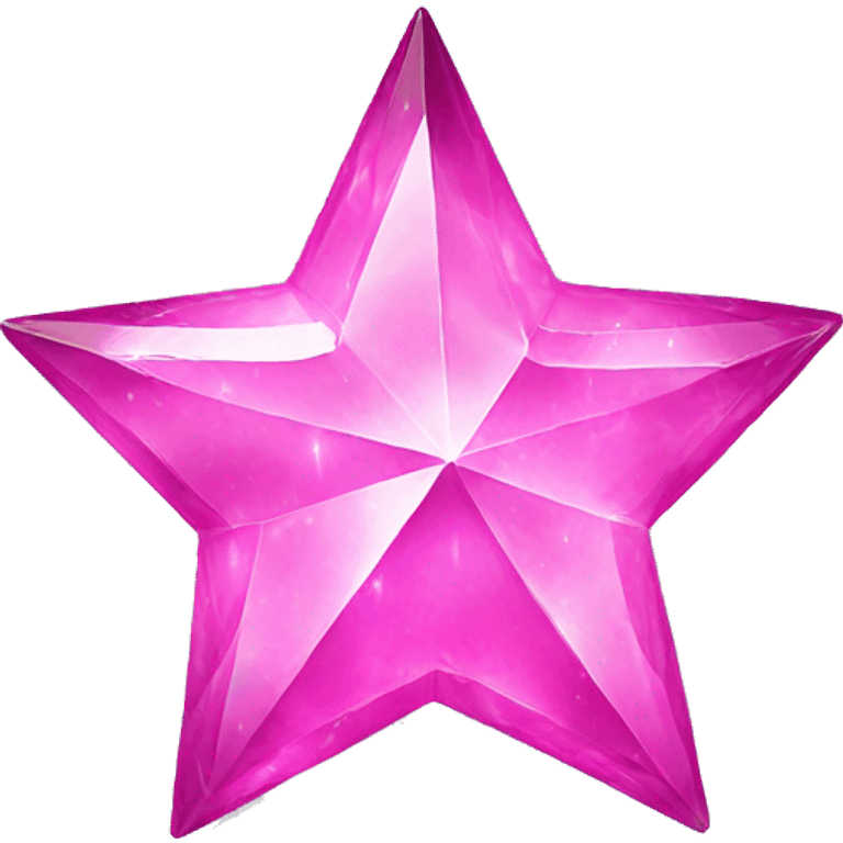 pink crystal star emoji