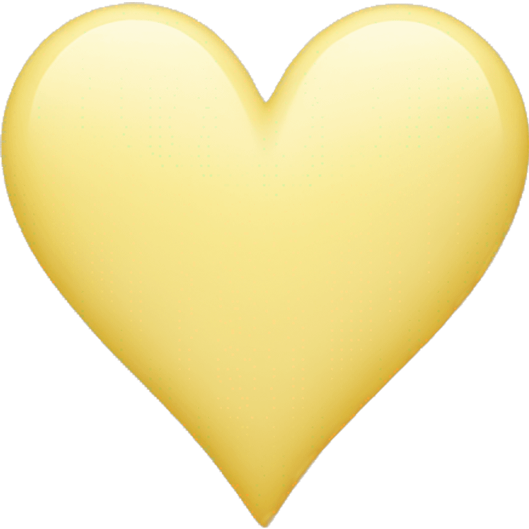 warm pastel yellow heart emoji