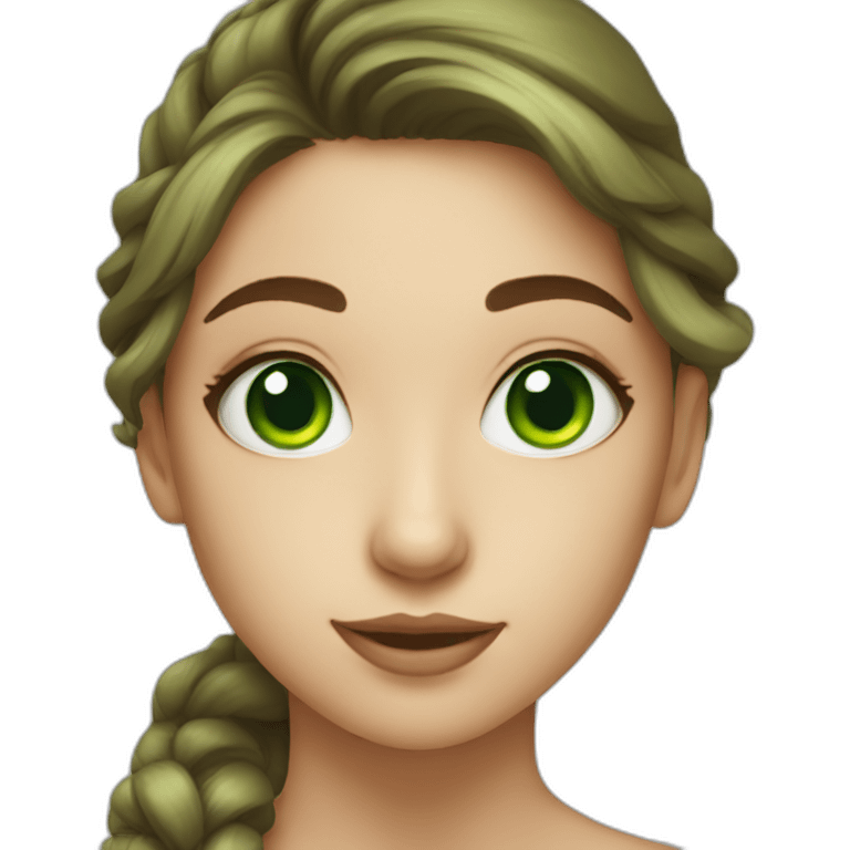 green eyes girl emoji