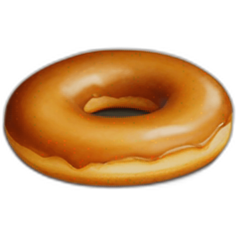 One doughnut on paper emoji