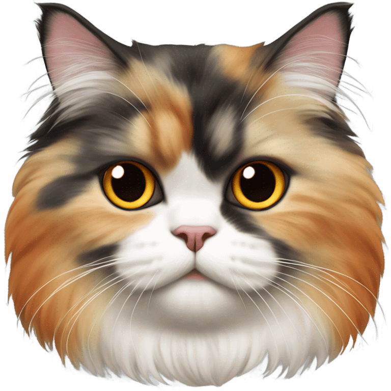 Cat tri color persian emoji