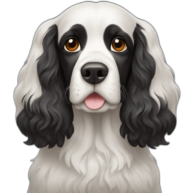 Black Russian spaniel emoji