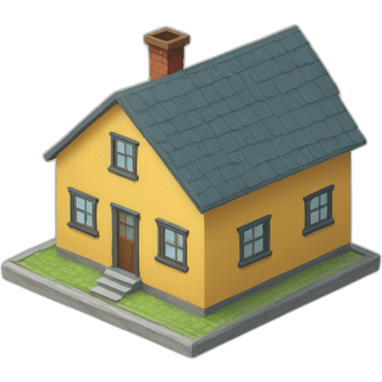 isometric-house emoji