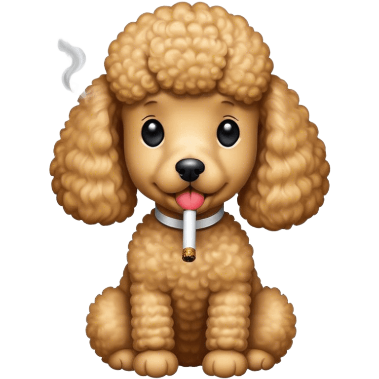 Poodle Smoking emoji