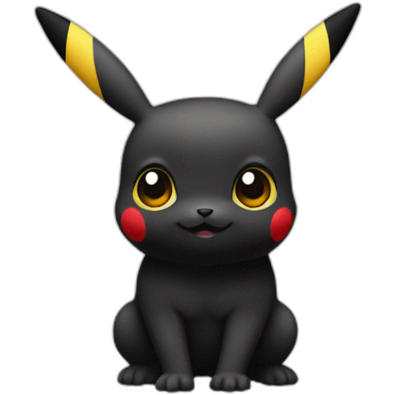 Pikachu-with-black-skin emoji