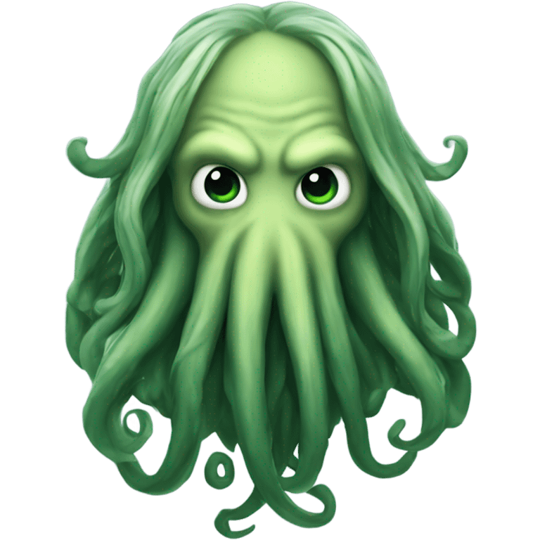 Cthulhu long hair  emoji