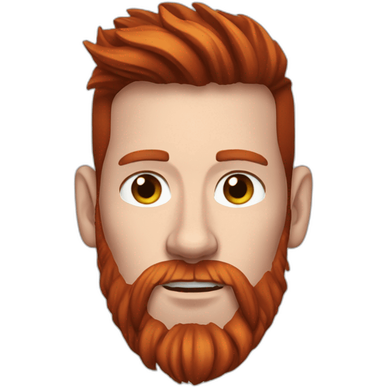 messi red beard emoji