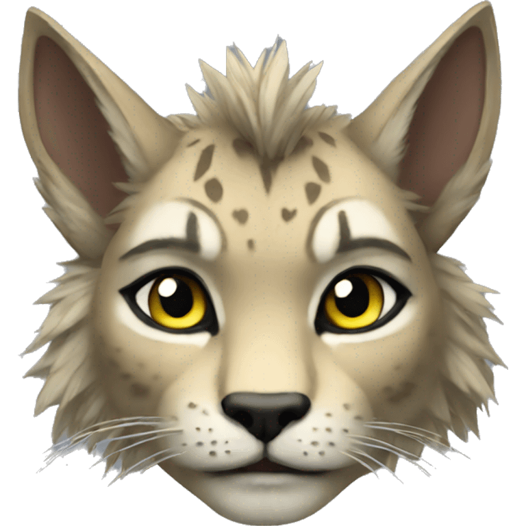 Anthro Punk Lynx emoji