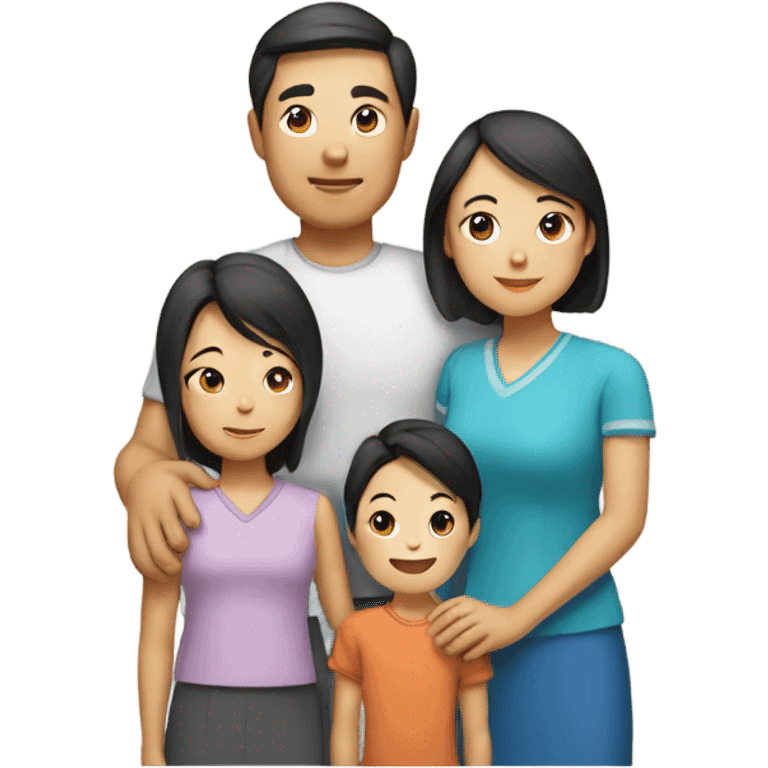 Parents asian family emoji