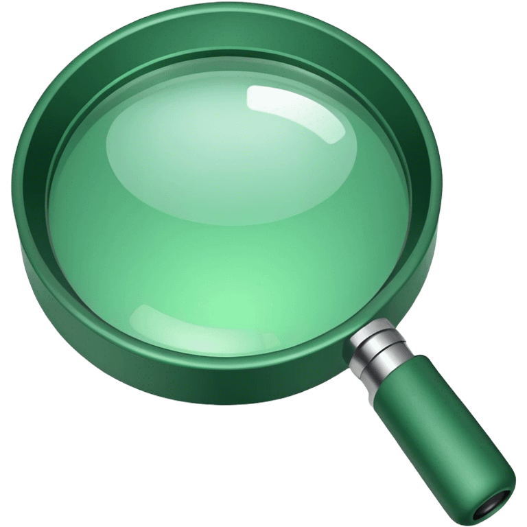 green magnifier emoji