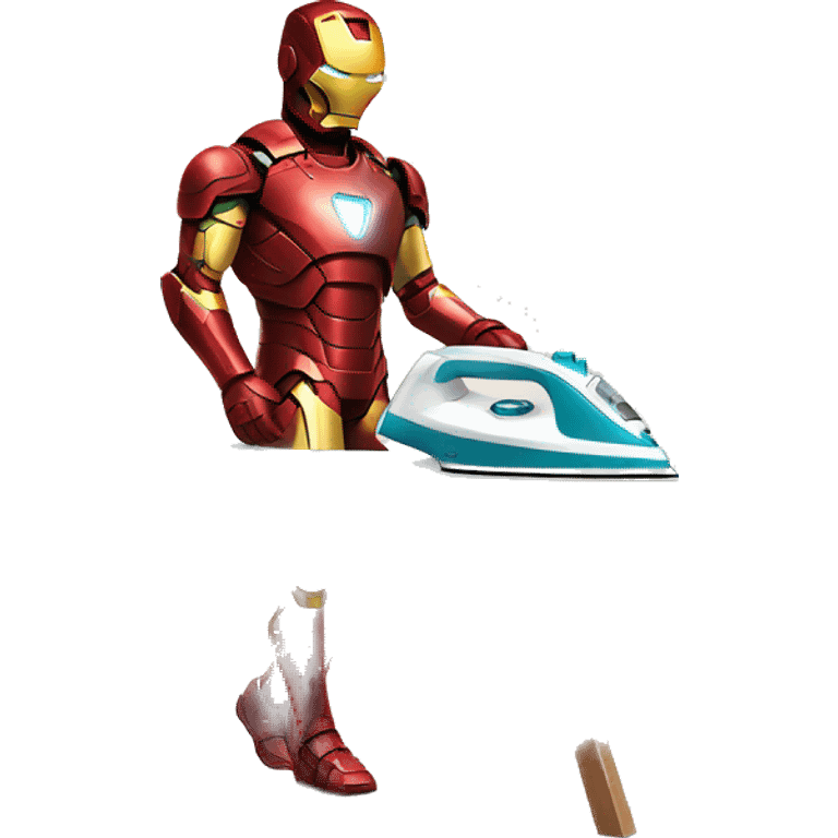 ironman ironing clothes emoji