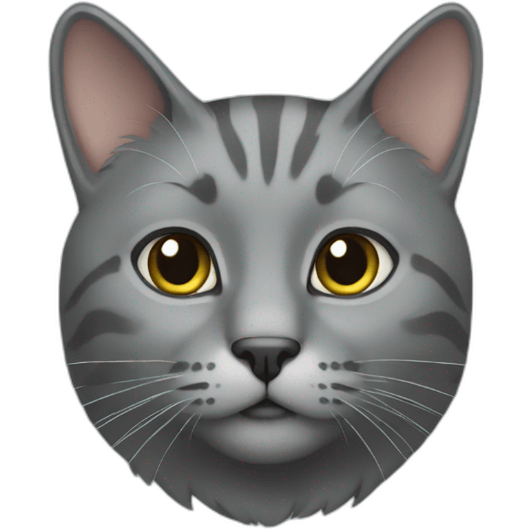 Grey cat emoji