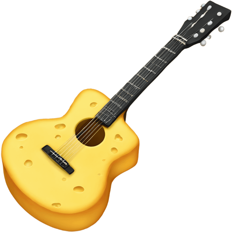 Cheese guitar emoji