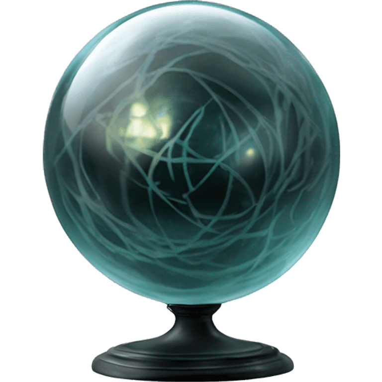 The prophecy orb: A glass sphere containing a prophecy about Harry and Voldemort. It has delicate markings and a misty interior that swirls with prophecy when examined.

 emoji