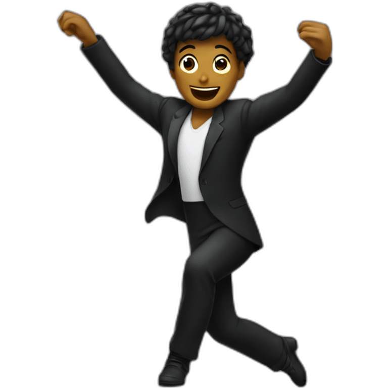 Personne noir qui danse  emoji