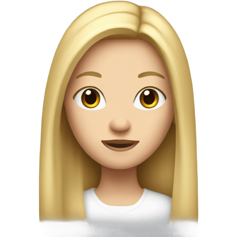 girl blanca hair blond emoji