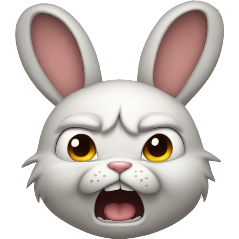 Angry bunny emoji