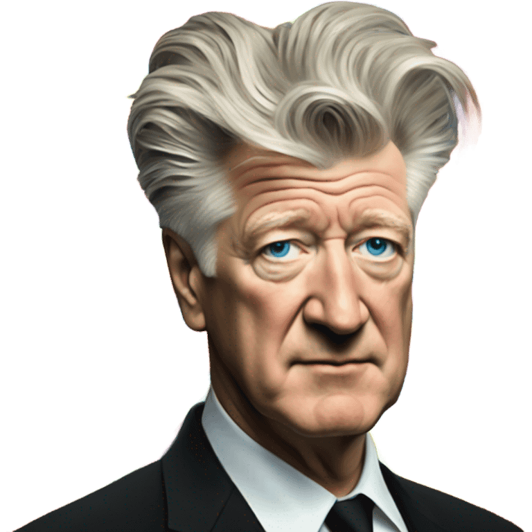 david lynch portrait in rainbow colors emoji