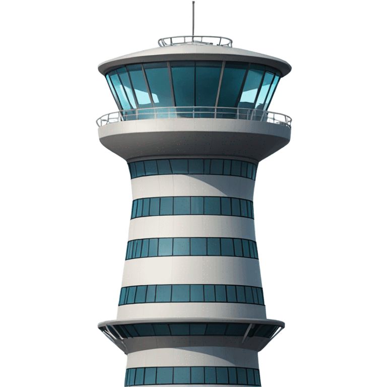 modern control tower, full size realistic emoji