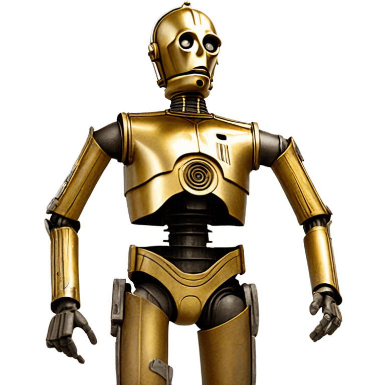 Dusty old Bounty hunter C-3PO in action  emoji