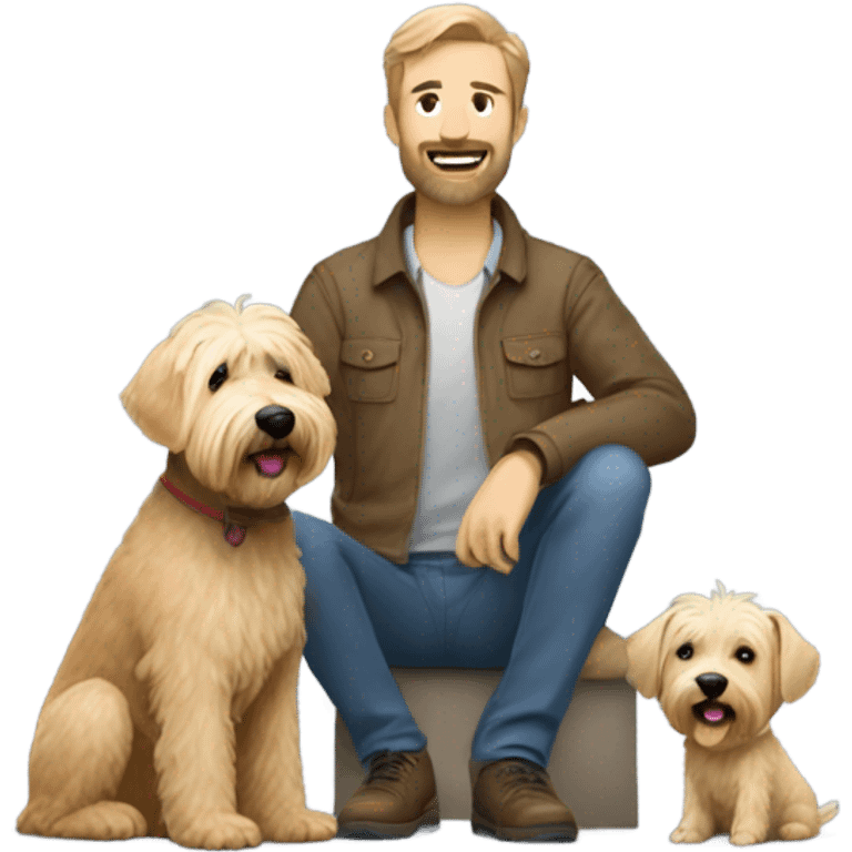 Weaton terrier and Man emoji