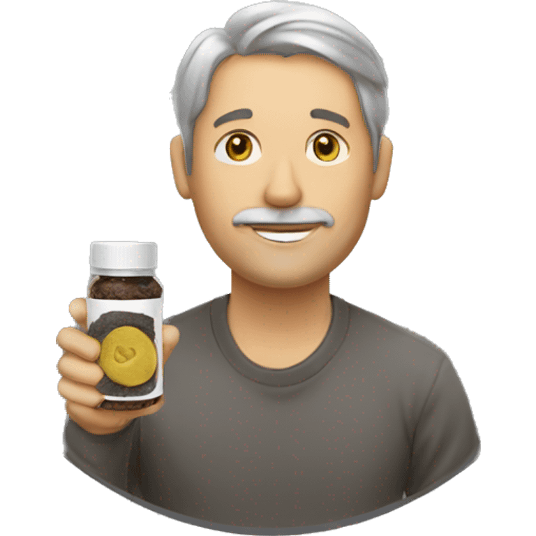 man who takes snus white emoji