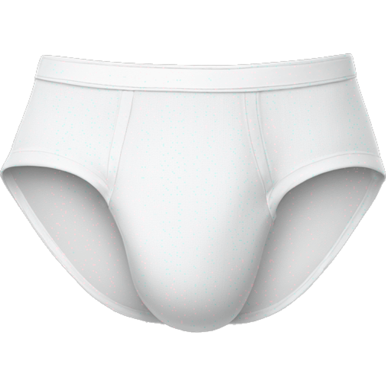 White underwear briefs for men emoji