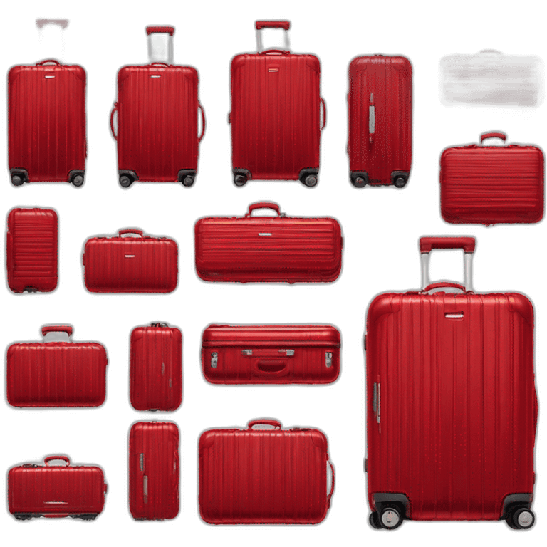 Rimowa red cabin emoji