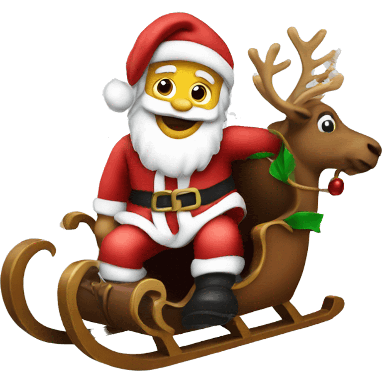 santa on a sleigh  emoji