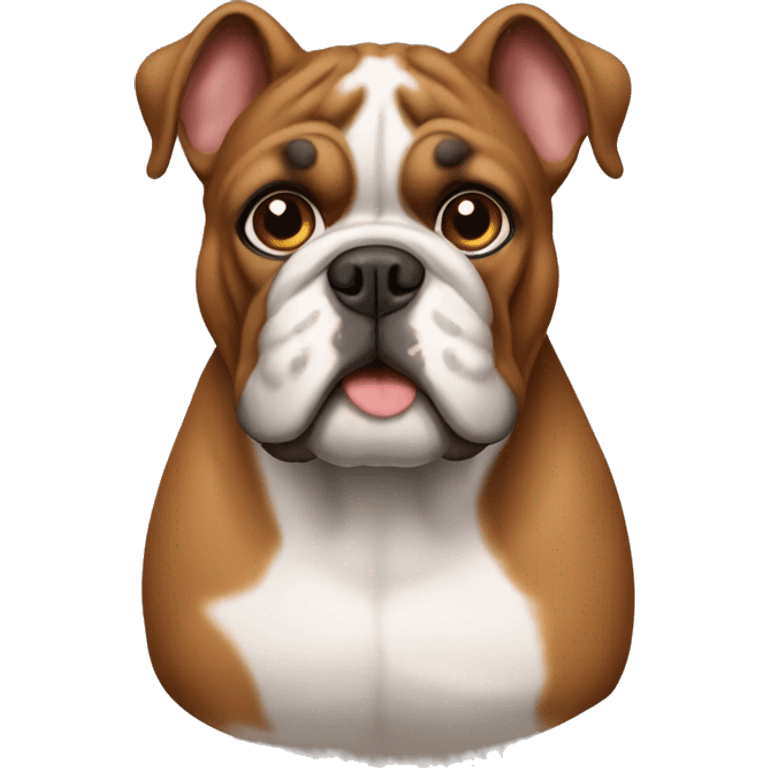 brown bulldog  emoji