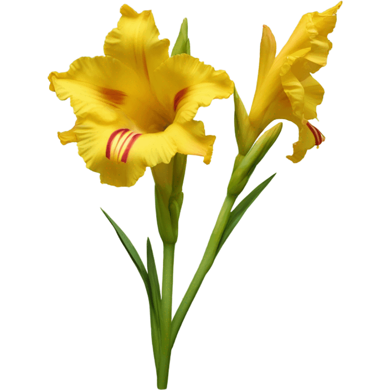 Yellow gladiolus  emoji