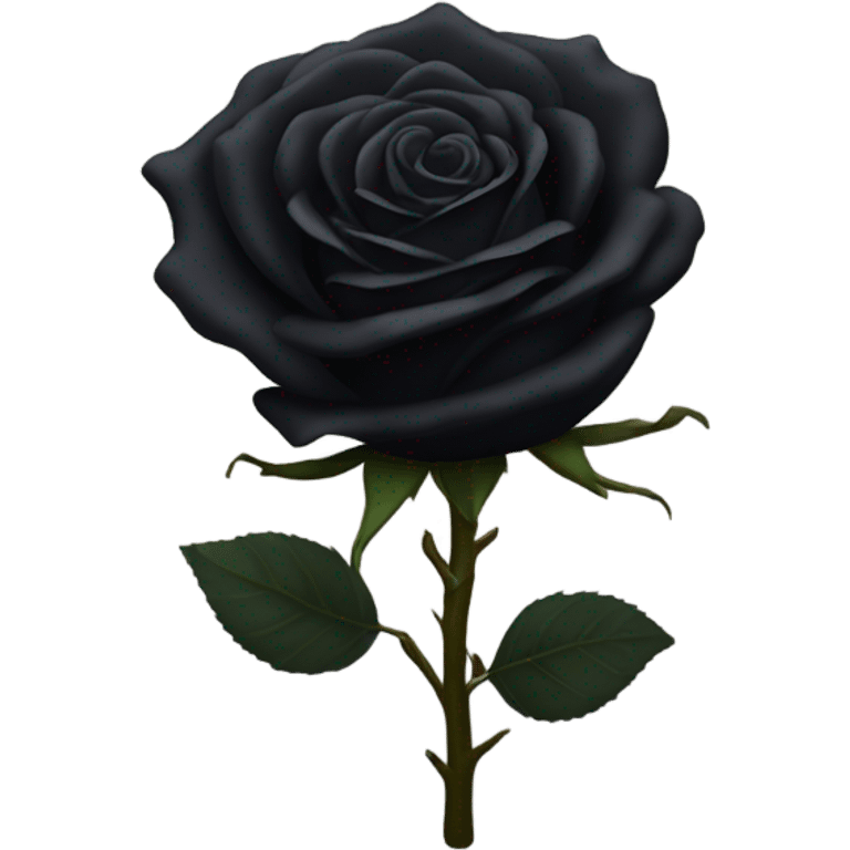 Black rose emoji