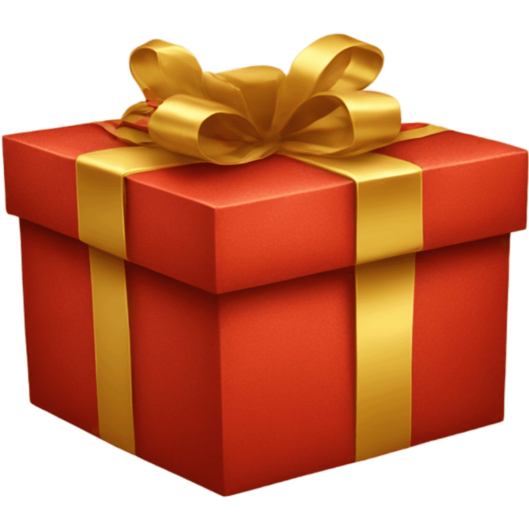 Red and gold gift box  emoji