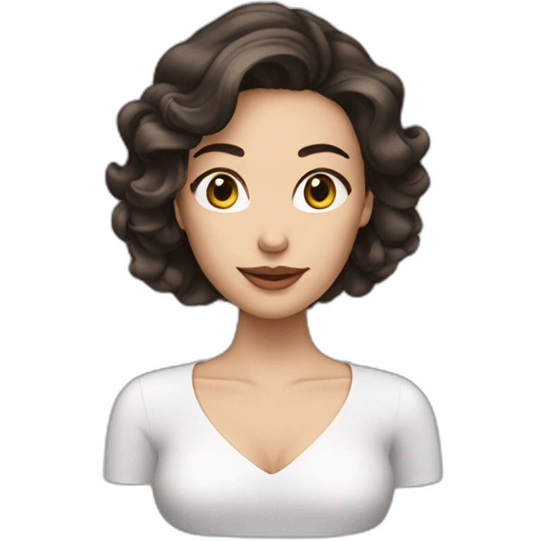 woman brunette with perfume emoji