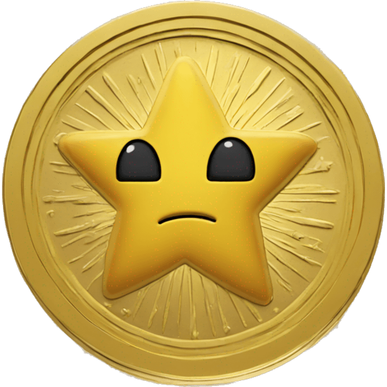 star icon on gold coin emoji