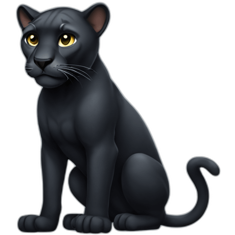 Panther full body emoji